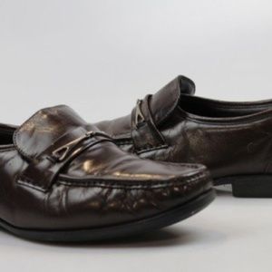 Florsheim Brown Leather Loafers Men 10